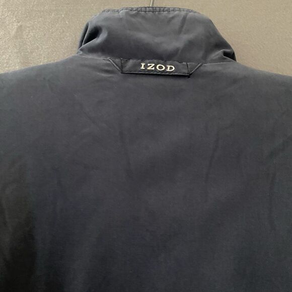 IZOD Jacket Men's XL‎ Blue Fleece Lined Softshell Jacket Inside Pockets Zip Up - Picture 15 of 16